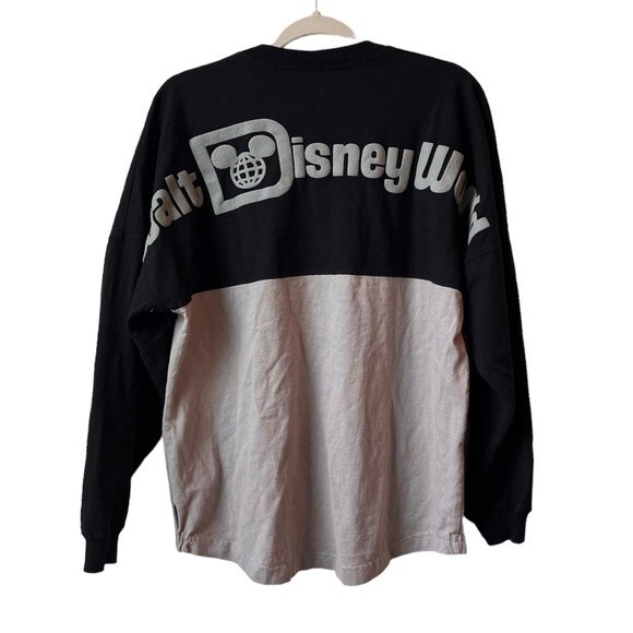 Disney Parks Walt Disney World Rare Black And Gray 1971 Logo Spirit Jersey Small - Picture 1 of 5
